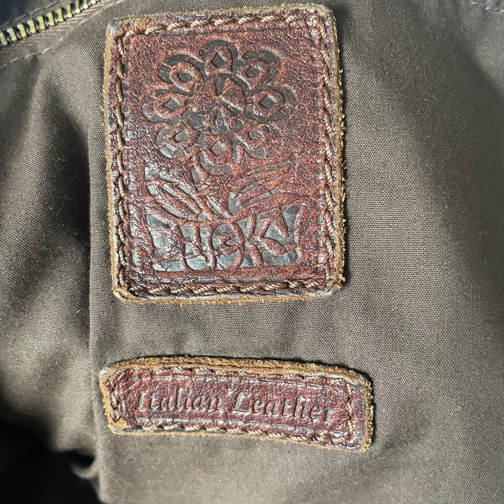 Vintage Lucky Brand Rich Brown Crossbody Bag - Picture 4 of 4